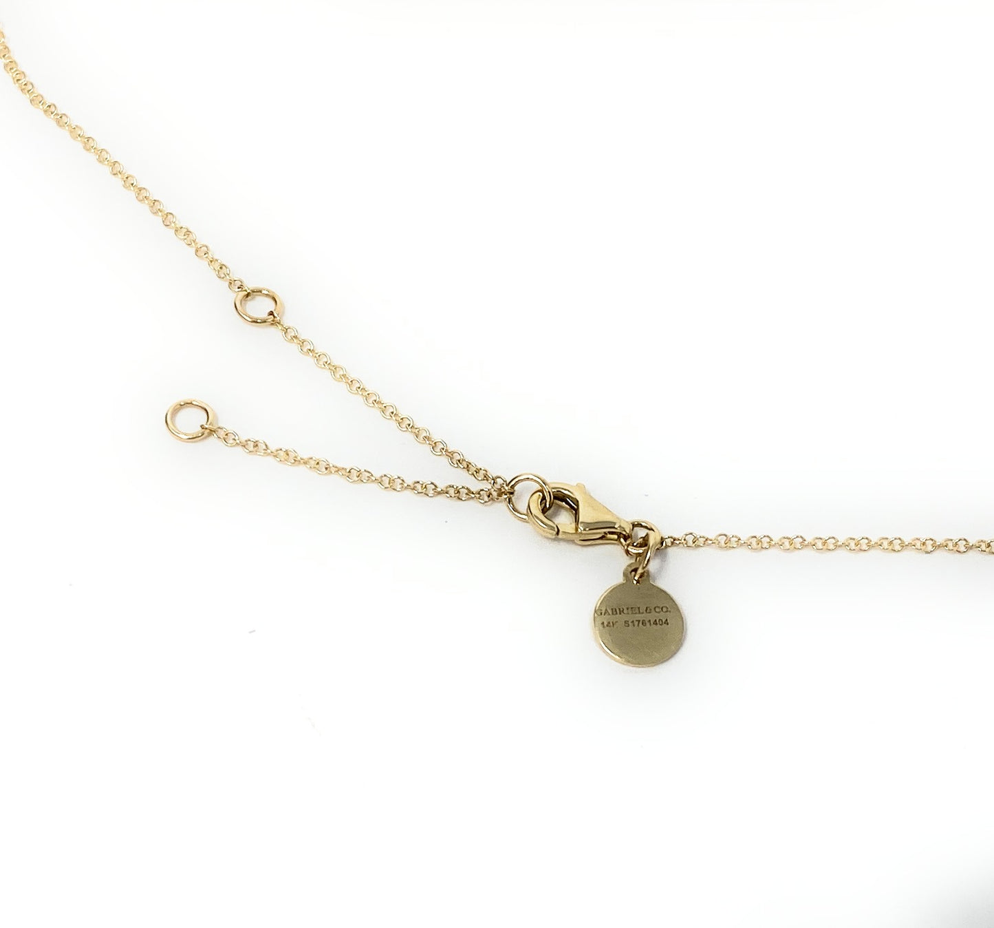 14k Necklace with Pendant Drop 4g
