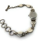 Native American Sterling Silver Stamped S H 6 Turquoise Watch/Bracelet - Running