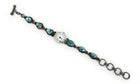 Native American Sterling Silver Stamped S H 6 Turquoise Watch/Bracelet - Running