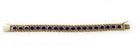 14k Rope Bracelet w/19 Blue Lapiz Stones 19g