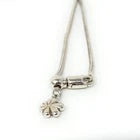 Marahlago Larimar Sterling Silver Whale Tail Necklace & Pendant -Adjustable Size