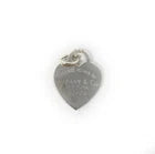 "Please Return To Tiffany & Co." 925 Silver Medium Heart Tag Pendant Charm 8g