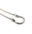 James Avery Sterling Silver 18" Horseshoe Changeable Charm Holder Necklace