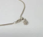 Marahlago Larimar Sterling Silver Whale Tail Necklace & Pendant -Adjustable Size