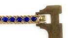 14k Rope Bracelet w/19 Blue Lapiz Stones 19g